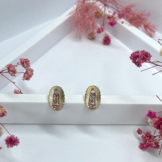 Virgen Maria Detailed Studs