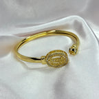 Diamond Cross Cuff Bracelet