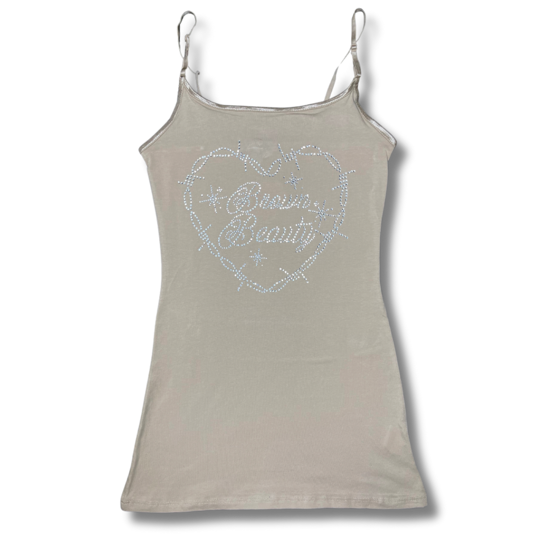 Brown Beauty Diamond Tank Top