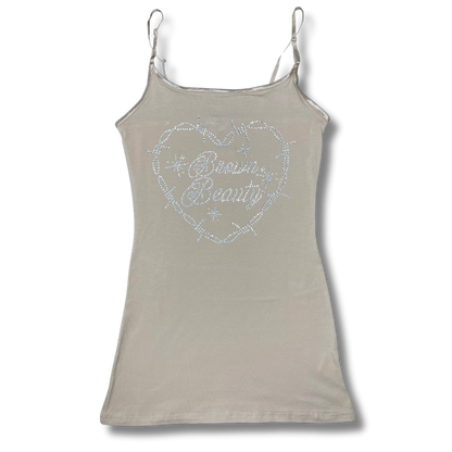 Brown Beauty Diamond Tank Top