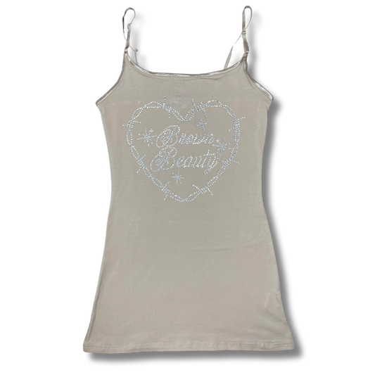 Brown Beauty Diamond Tank Top