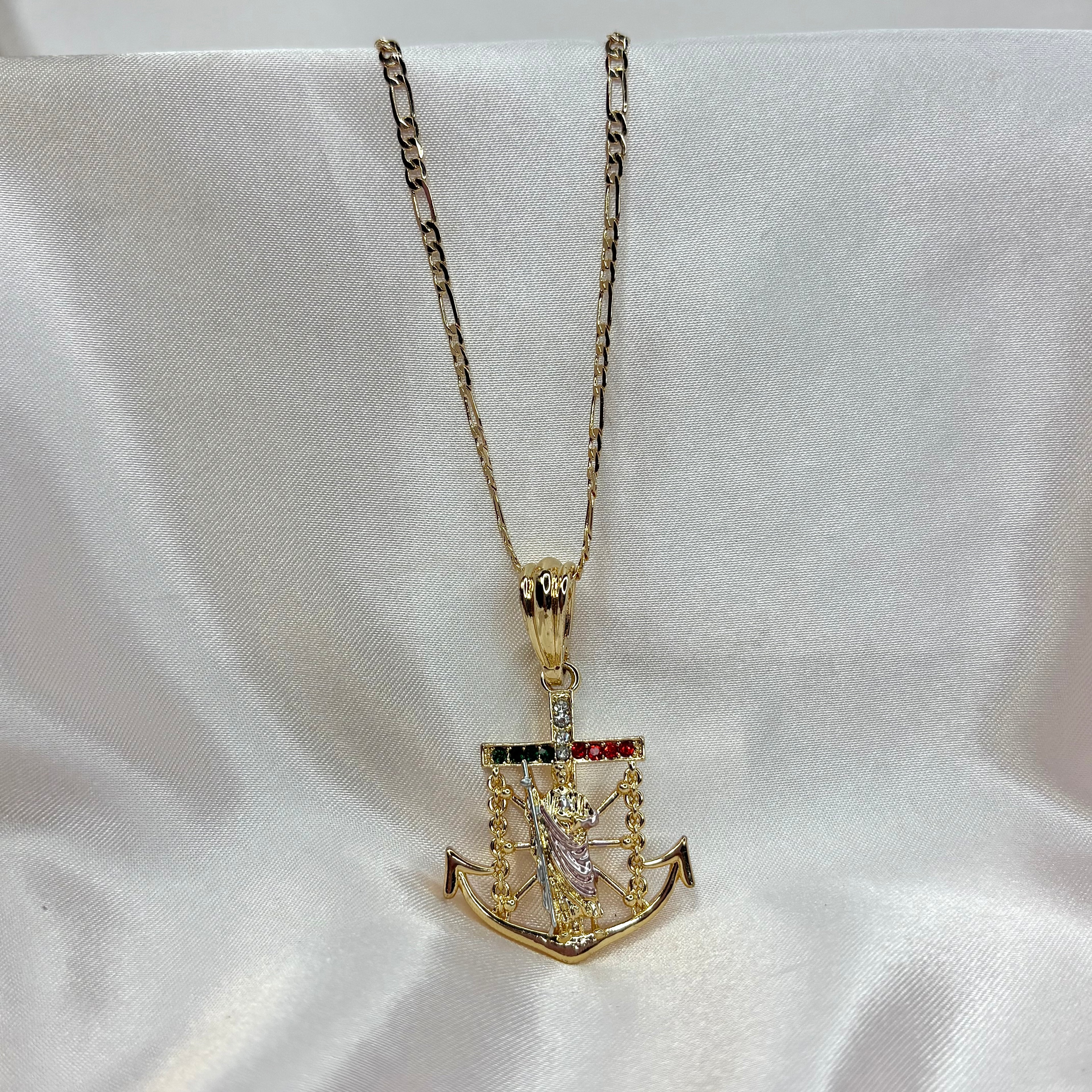 Large San Judas Anchor Necklace