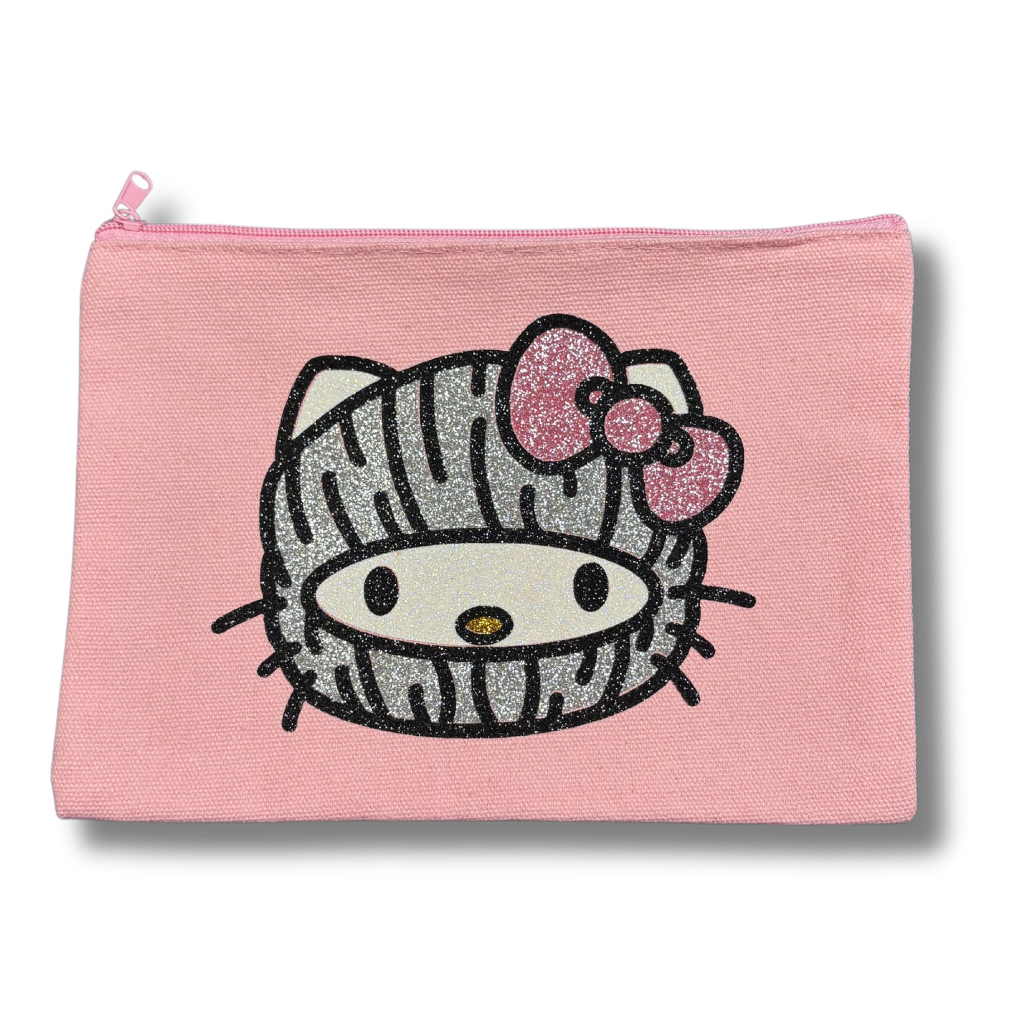 Pink HK Ski Mask Makeup Bag/Pouch