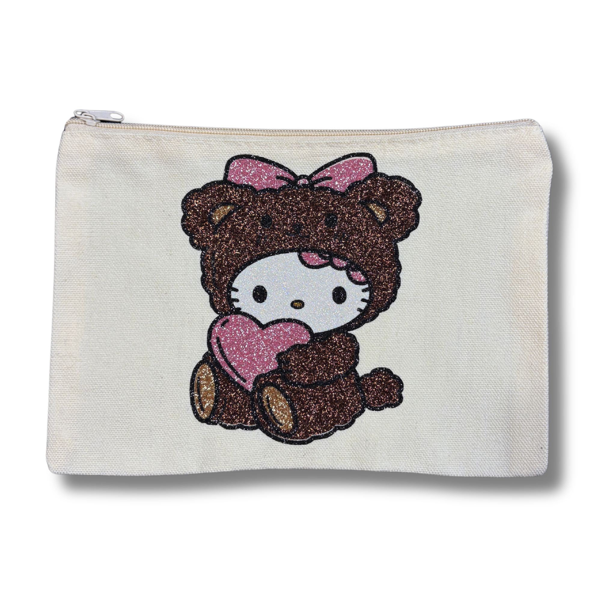 HK Teddy Bear Makeup Bag/Pouch