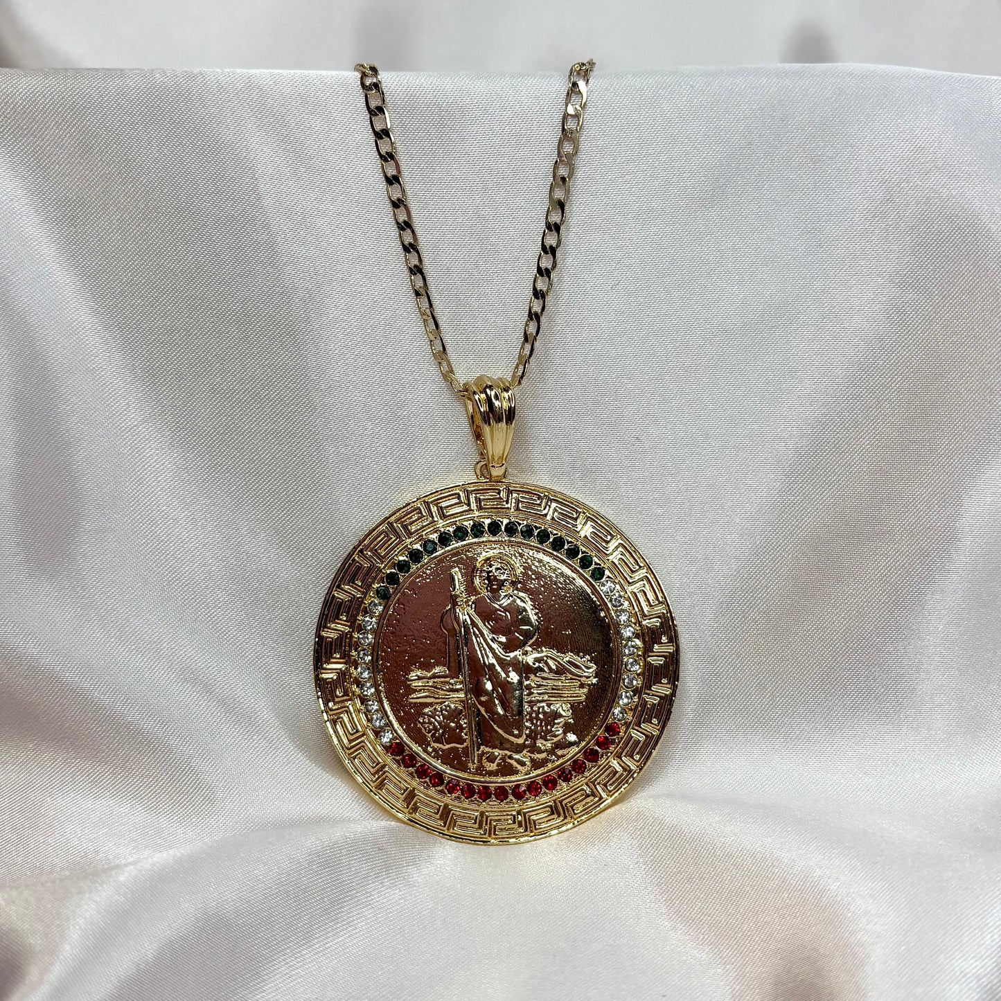 Aztec Pattern San Judas Necklace