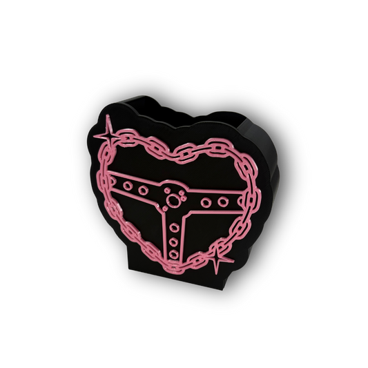 Chain Heart Pen/Brush Holder
