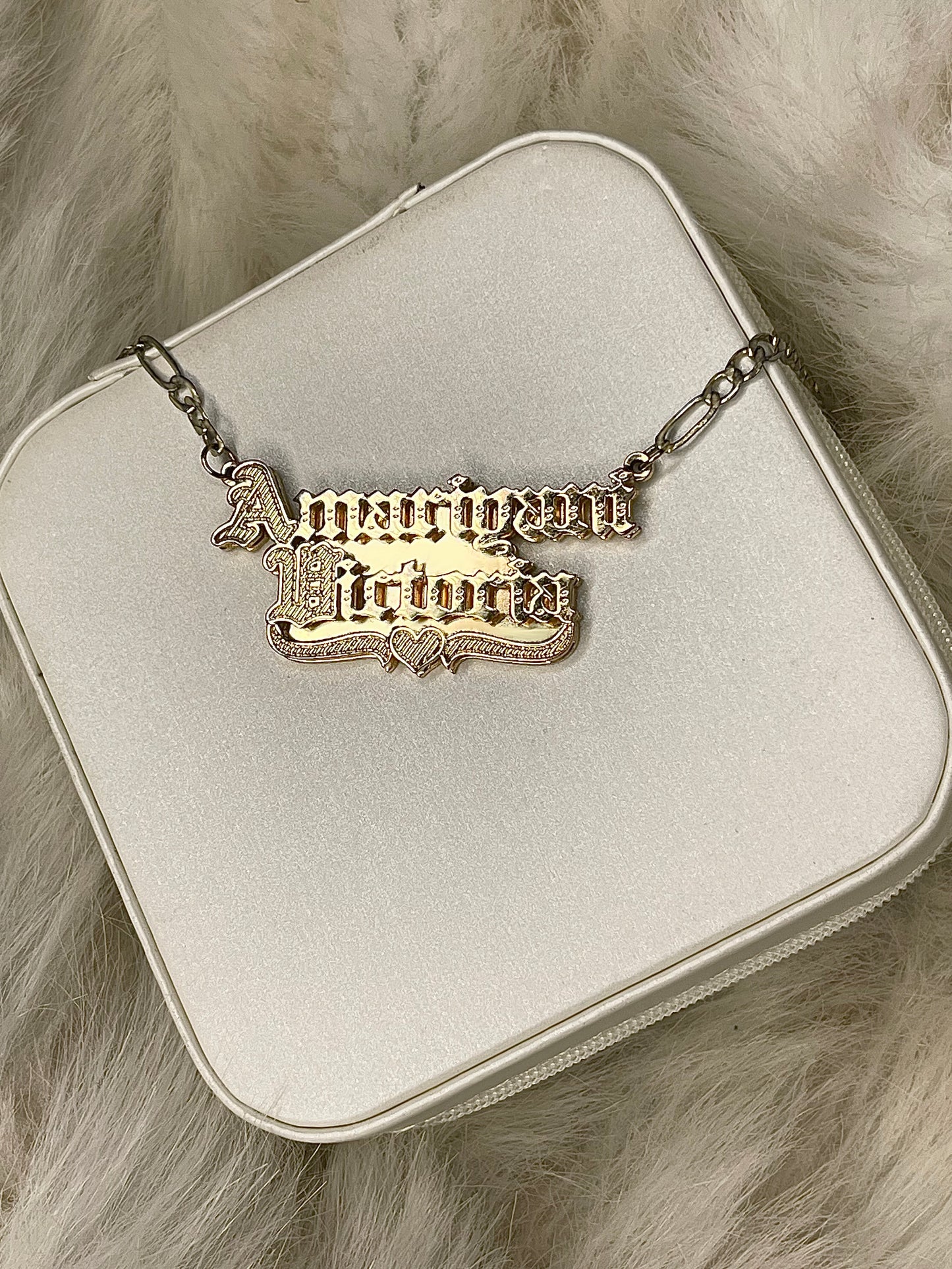 Detailed Name Necklace